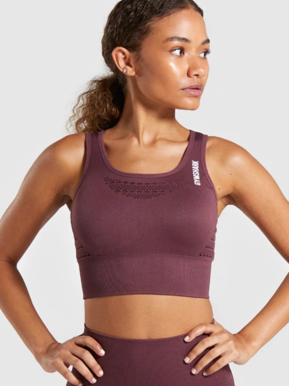 Gymshark Purple Seamless Sports Bra - Breathable Sz Small
